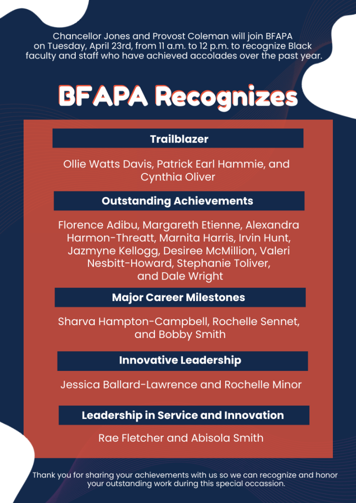 BFAPA Recognizes