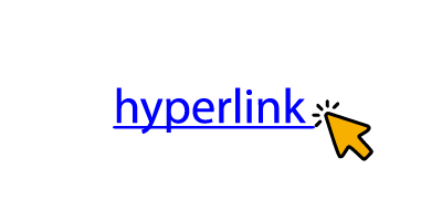 Hyperlinked text.