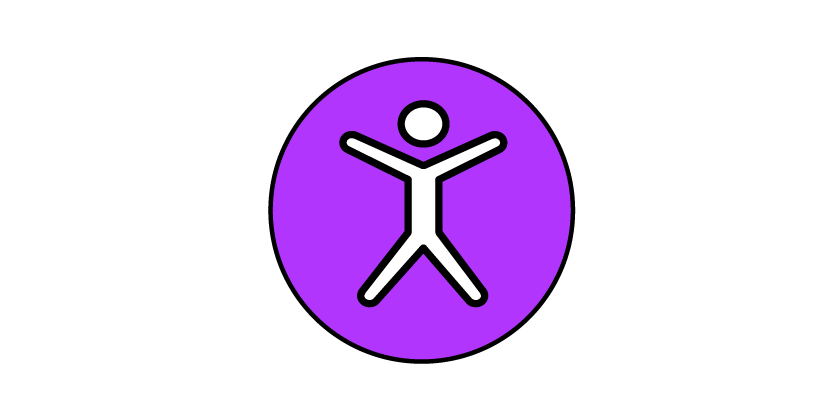 Universal accessibility icon of a person.