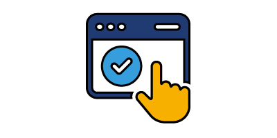 Hand navigating a screen.