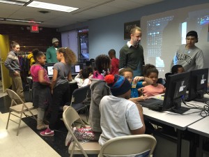 Graphic tablet workshop in action