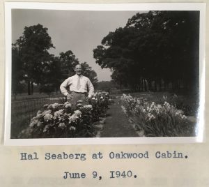 Photograph of Hal Seaberg at Oakwood Cabin, June 9, 1940