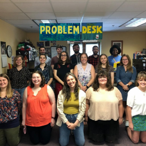 Group photo at the Problem Desk
