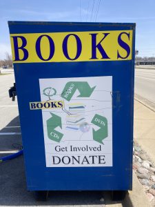 discover books donation bin