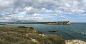 A view of from the top of Playa Sucia
