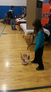 Kids from Lincoln Trail Elementary School really liked our robot!