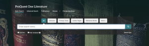 The website banner for the OneLiterature database