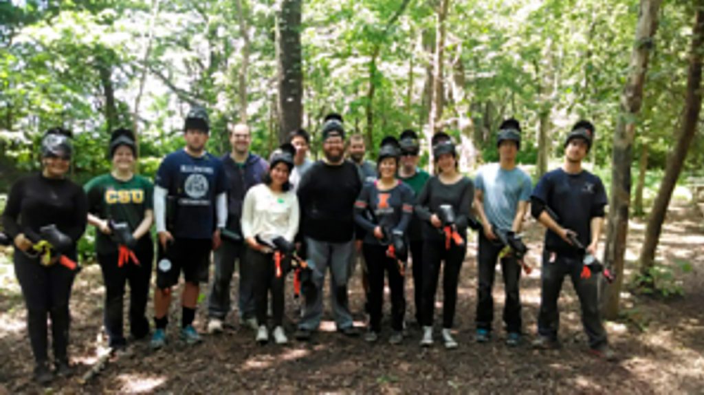 The Murphy Group goes paintballing, June 2014.