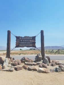 Welcome Sign at the Manzanar War Relocation Camp
