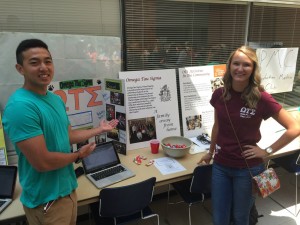 Brooke & Andrew reppin OTS at the club fair