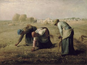  The Gleaner by Jean-Francois Millet documents the traditional involvement of women in in PHL activities. Source: Wikimedia