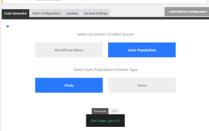 Auto Population and Posts selected