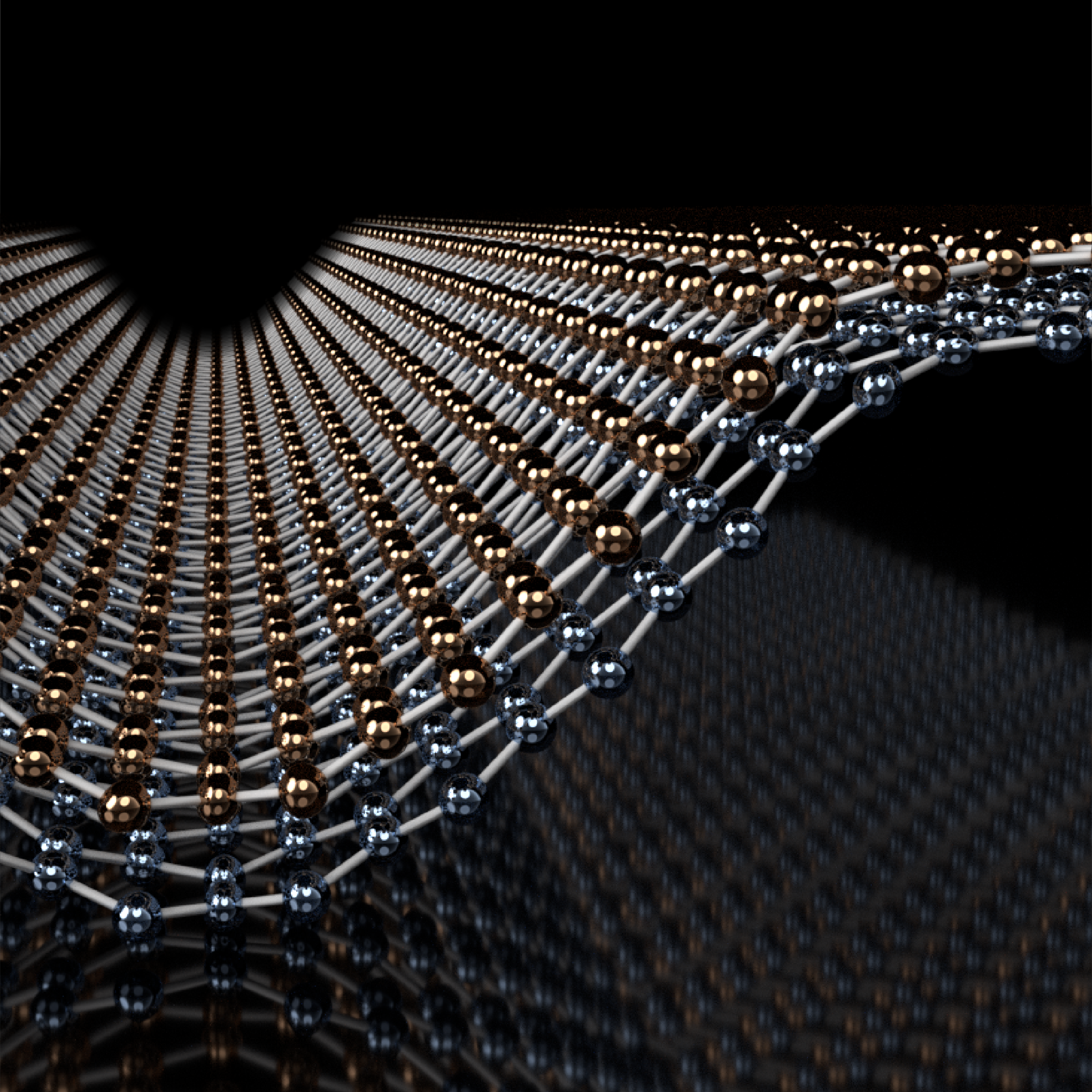 Bending of 2D materials (visualization)