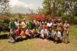 A group photograph of various people