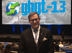 Kevin O'Brien at the International Conference on Greenhouse Gas Technologies