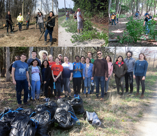South Arboretum Woods volunteers