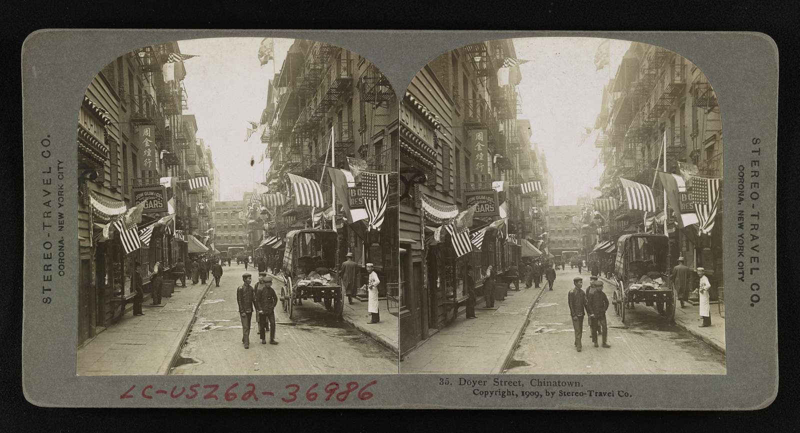 Doyer Street, Chinatown, N.Y.C. New York state 19th Century