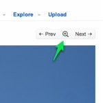 Where to click for "View in light box"