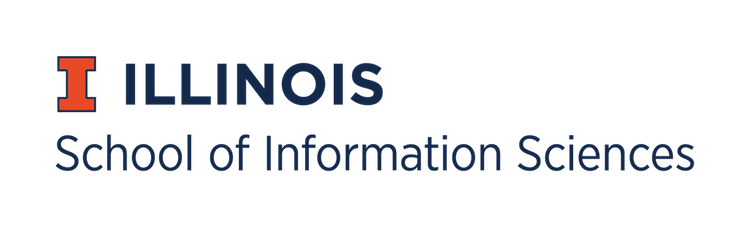 Logo for the UIUC School of Information Sciences; capital orange "I" outlined in blue.