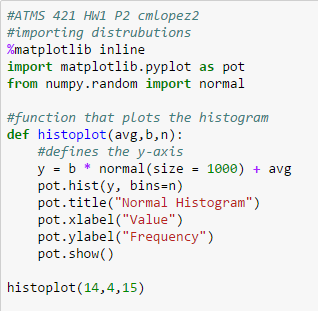 Christina's Blog » First Homework, First Bit of Python