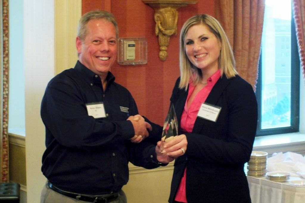 Alison Beloshapka receives the 2013 Pinnacle Award from the International Ingredient Company