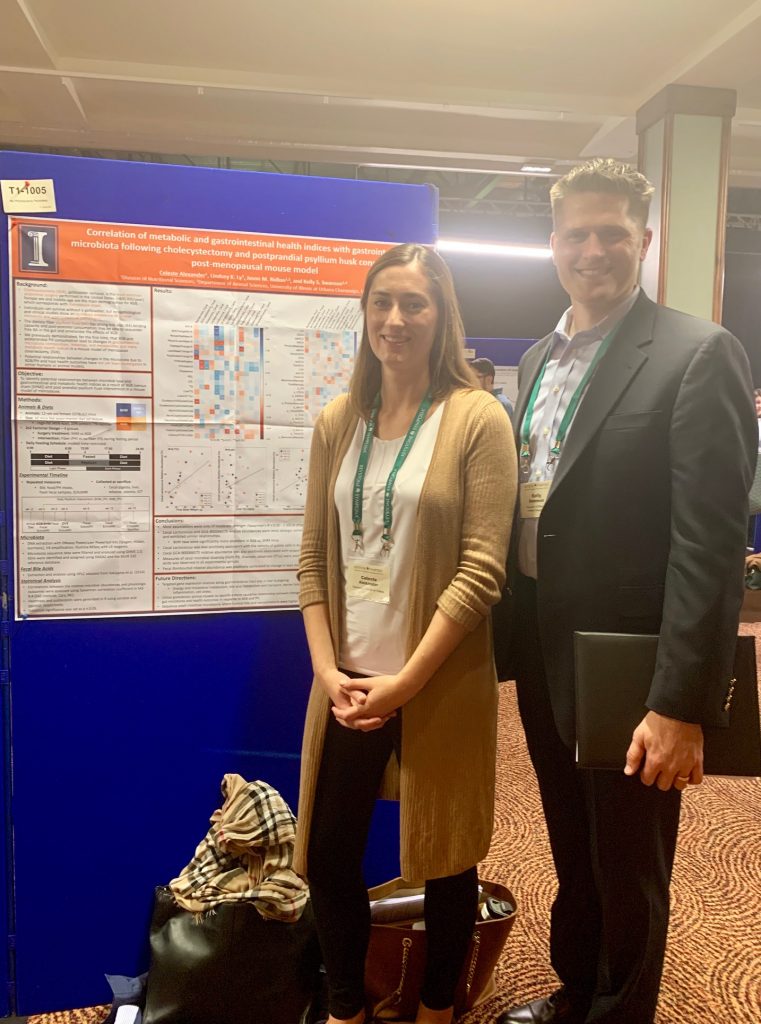 Celeste Alexander and Kelly Swanson at the Keystone Microbiome (T1) Symposium in Killarney, Ireland in October 2019