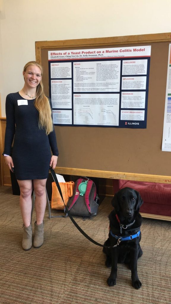  Elizabeth (Lizzy) Geary at the Undergraduate Research Symposium at UIUC. Spring 2019