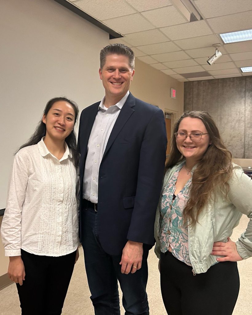 Yifei, Dr. Swanson, and Breanna at Yifei’s DNS Exit Seminar, March 2023