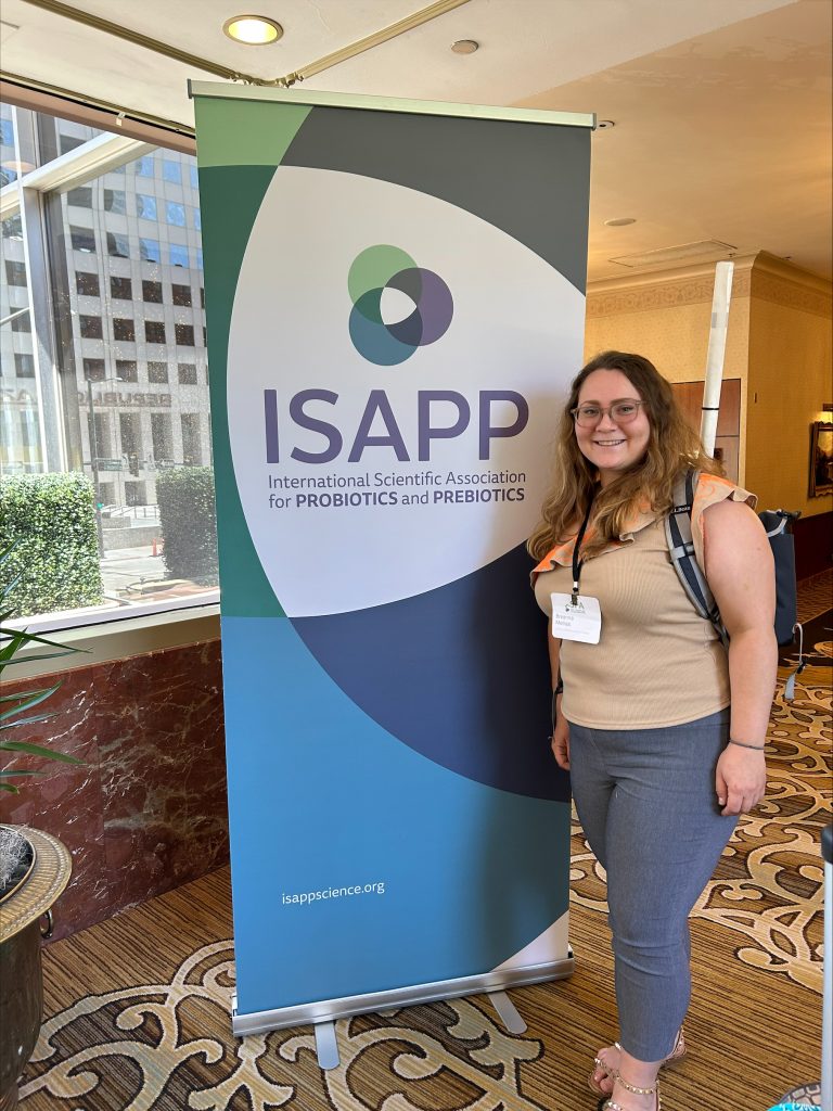 Breanna at  ISAPP ’23, Denver CO, in July 2023