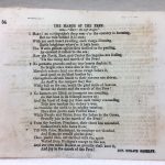 Several pages contain song lyrics, like this one, titled "The March of the Free."