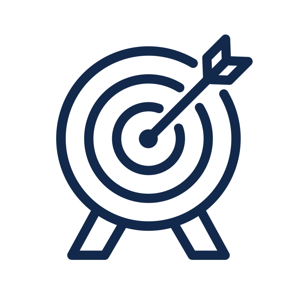 icon of a arrow hitting a bullseye