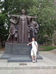 Me and Alma Mater at University of Illinois-Urbana Champaign