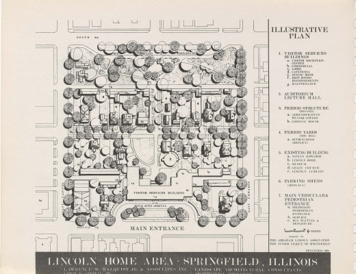 Illustration depicting a plan for the Lincoln Home Area