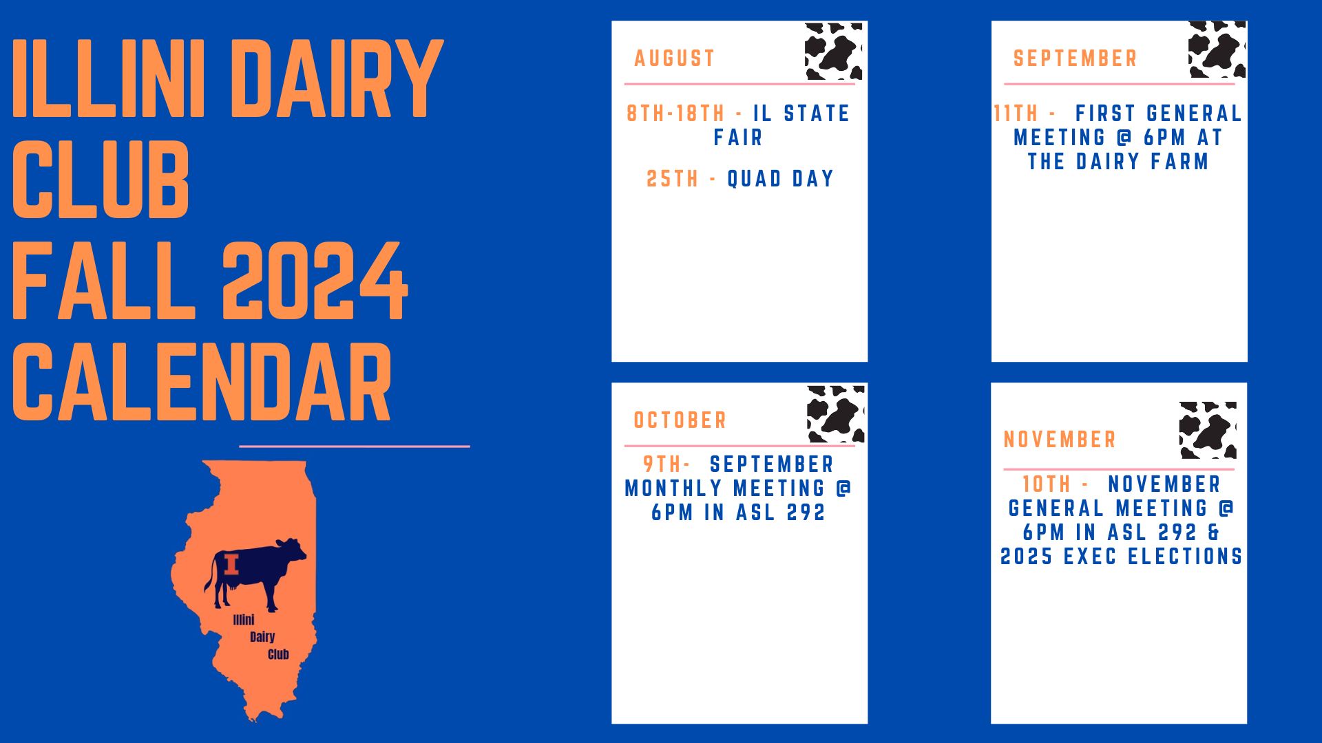 Illini Dairy Club » Fall 2024 Calendar