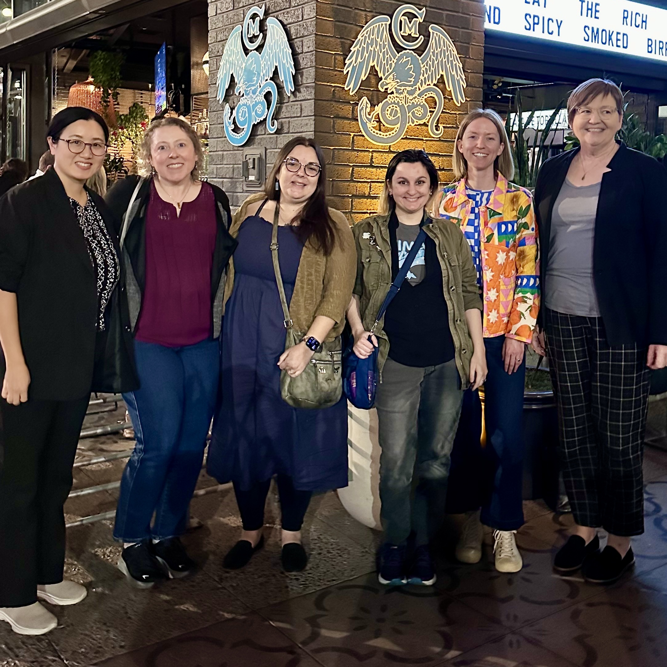 Members of the forum team standing together
