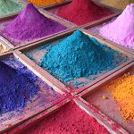 Pigments at an Indian market