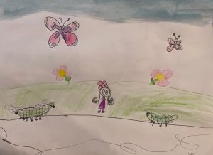 "Butterfly and Caterpillar Party" by Lena Golparvar
